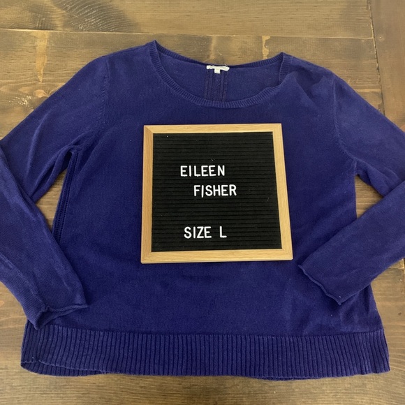 Eileen Fisher Linen Crewneck Sweater - Picture 1 of 7